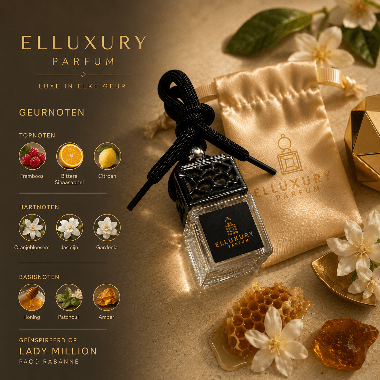 Nr. 17 La Millionair Autoparfum luxe parfum en autoparfum - Elluxuryparfum